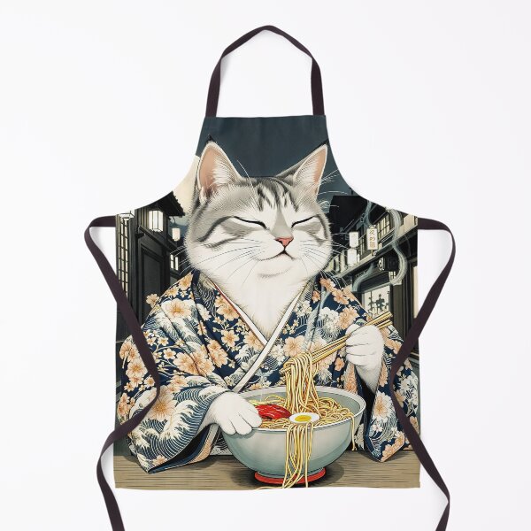 Item preview, Cat on Delicious Ramen Japan designed and sold by HomeroPosadaO.