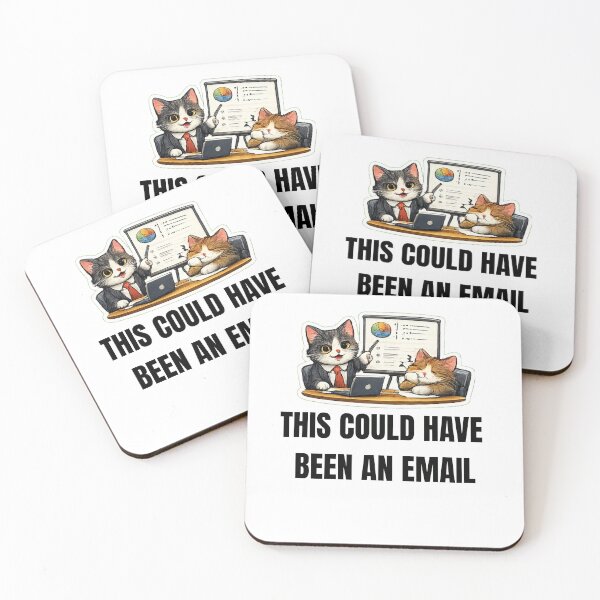 Item preview, THIS COULD HAVE BEEN AN EMAIL cat office design designed and sold by DailyQuestPrint.