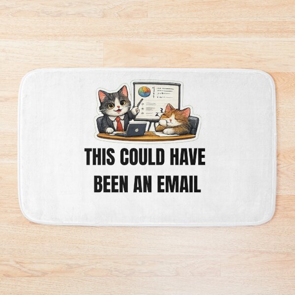 Item preview, THIS COULD HAVE BEEN AN EMAIL cat office design designed and sold by DailyQuestPrint.