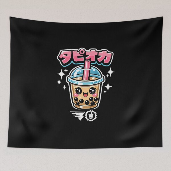 Item preview, Kawaii Boba Bubble Tea designed and sold by RetroMochiART.