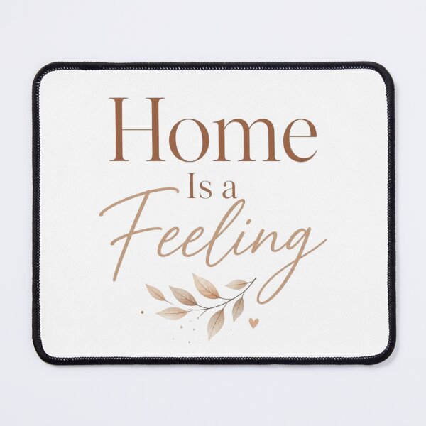 Item preview, Home Is a Feeling | Cozy Minimalist Aesthetic Quote designed and sold by Irene Catchmind.