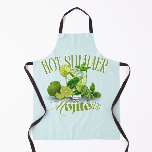 Item preview, Hot Summer Mojito Club Retro Cocktail Graphic designed and sold by SilverSeaBKK.