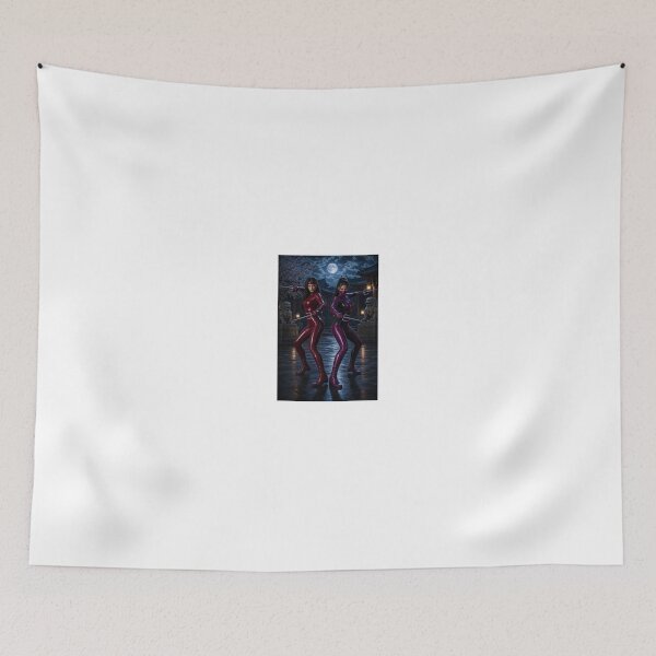 Item preview, Ninjas in Red and Purple under Full Moon designed and sold by CathryneDelamort.