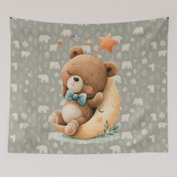 Item preview, Little Bear Design - Aesthetic Pattern Print Design for fabrics designed and sold by Just4Sinners.