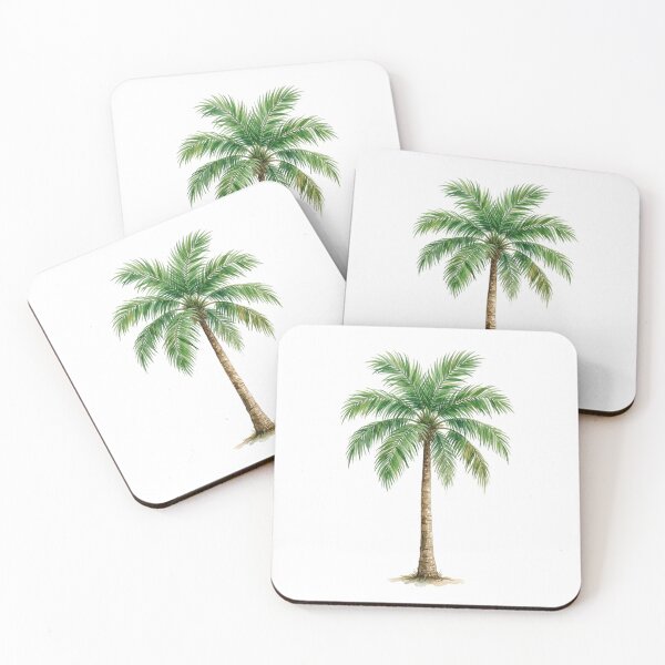 Item preview, Acuarela de palmeras tropicales, estética veraniega de playa. designed and sold by SOUFIANE1991.