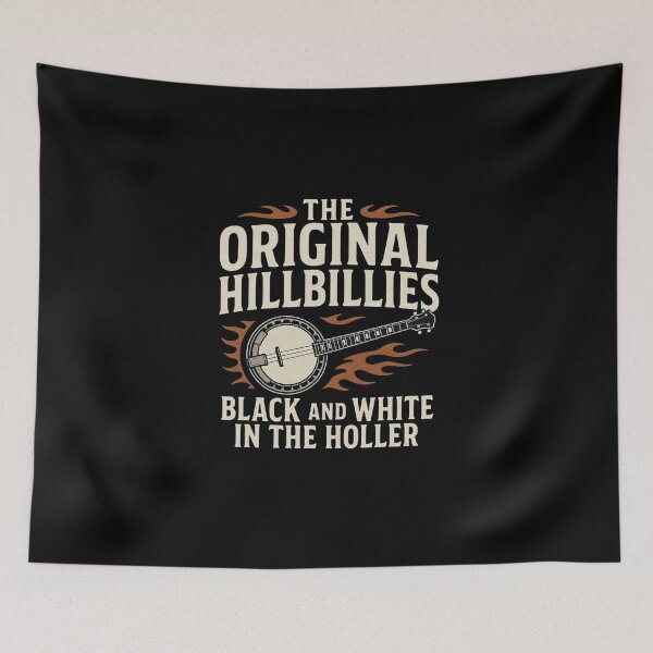 Item preview, Perfect for hillbillies, bluegrass fans, southern rock lovers, and anyone who proudly reppin’ that original backwoods vibe.  AI-assisted design created with Grok by xAI.   designed and sold by The imaginary unit..