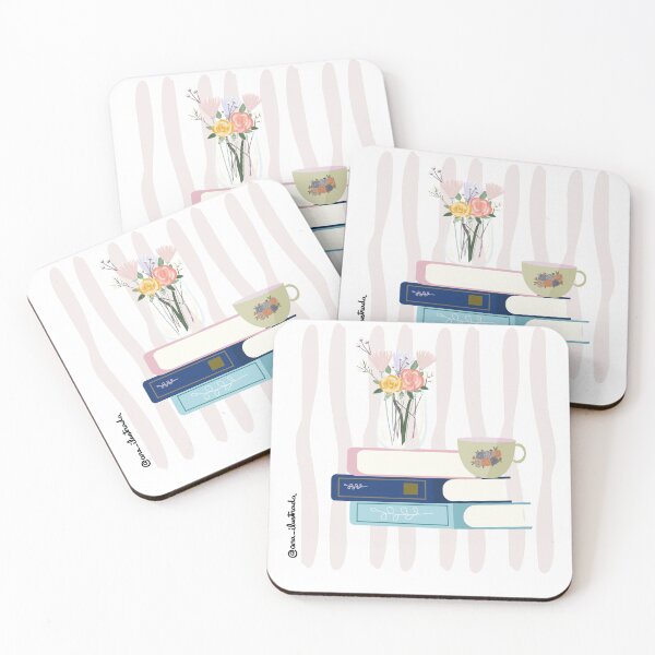 Item preview, BOOKS WITH FLOWERS designed and sold by arailustrada.