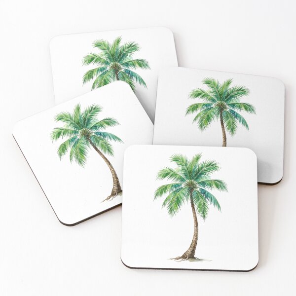Item preview, Acuarela de palmeras tropicales, estética veraniega de playa. designed and sold by SOUFIANE1991.