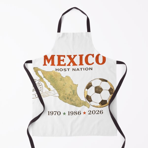 Item preview, Mexico Football Host Nation 1970 1986 2026 Vintage Retro Football Poster Design designed and sold by FlorenciaStudio.