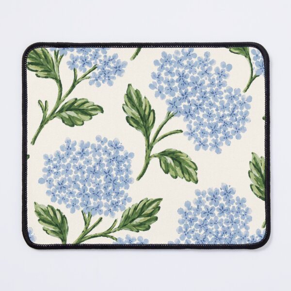 Item preview, Southern Belle Blue Hydrangeas on Ivory designed and sold by Chicken Dinner Studio.