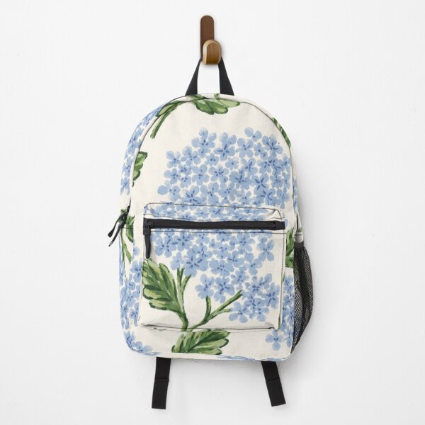 Item preview, Southern Belle Blue Hydrangeas on Ivory designed and sold by Chicken Dinner Studio.
