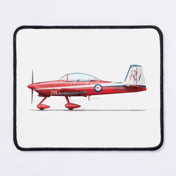 Item preview, Vans RV-8A VH-ZVL RAAF Roulettes designed and sold by Grubby Fingers Aircraft Illustration.
