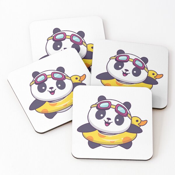 Item preview, Cute Panda Swimming With Duck Float designed and sold by Stephan B 	 Faber.