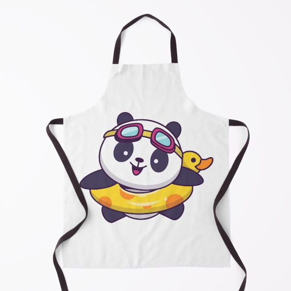Item preview, Cute Panda Swimming With Duck Float designed and sold by Stephan B Faber.