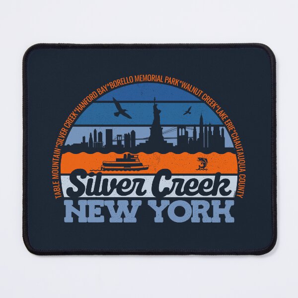 Item preview, Silver Creek New York Sunset Retro Vintage Local Pride Logo designed and sold by CRHPOD20.