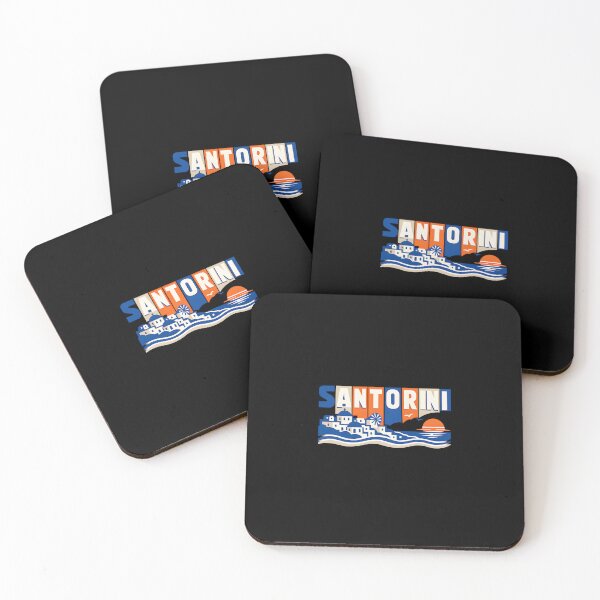 Item preview, Santorini Retro Vintage Travel Shirt designed and sold by SJarts Creative Studio.