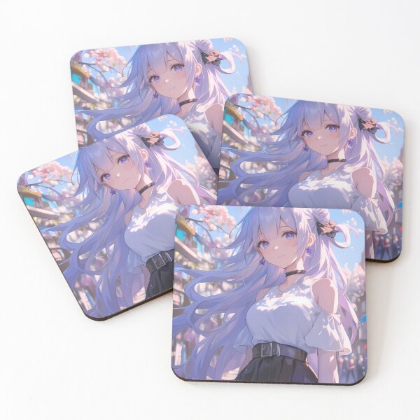 Item preview, Unicorn Azur Lane Cherry Blossoms Spring Pastel Violet Eyes Waifu designed and sold by SuperTeamCanada.