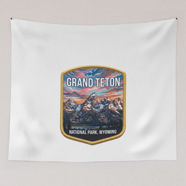 Item preview, Grand Teton National Park, Wyoming Travel Hiking Outdoors Souvenir designed and sold by Simsimah26Parks.