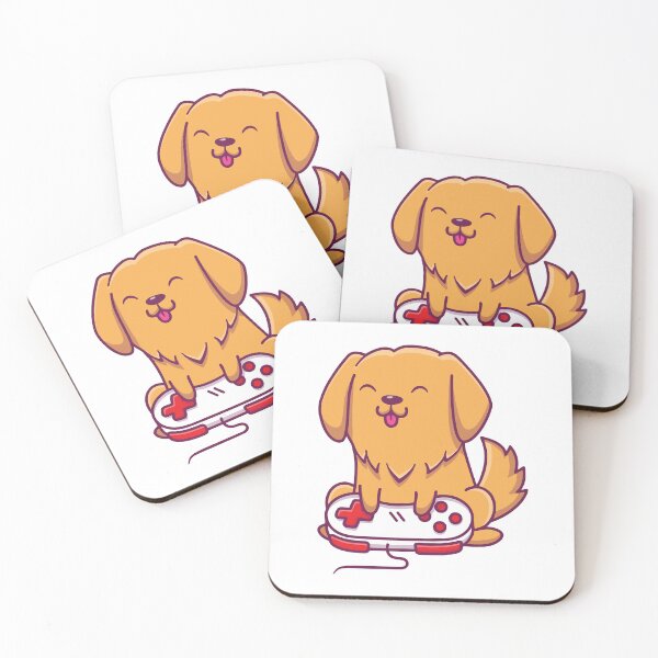 Item preview, Cute Golden Retriever Gamer Dog designed and sold by Stephan B 	 Faber.