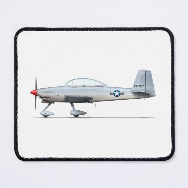 Item preview, Vans RV-8A polished metal with shark mouth designed and sold by Grubby Fingers Aircraft Illustration.