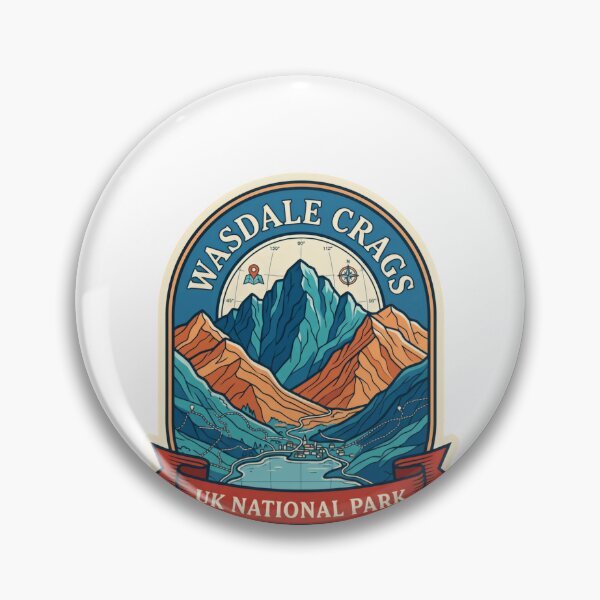 Item preview, Wasdale Crags Uk National Park Hiking Travel Souvenir designed and sold by Simsimah26Parks.