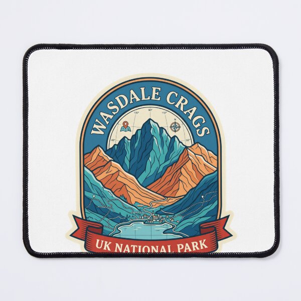Item preview, Wasdale Crags Uk National Park Hiking Travel Souvenir designed and sold by Simsimah26Parks.