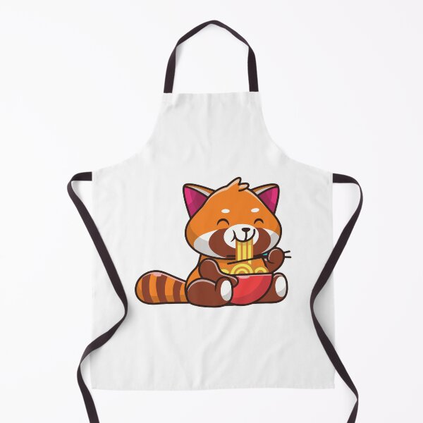 Item preview, Cute Red Panda Eating Ramen Noodles designed and sold by Stephan B Faber.