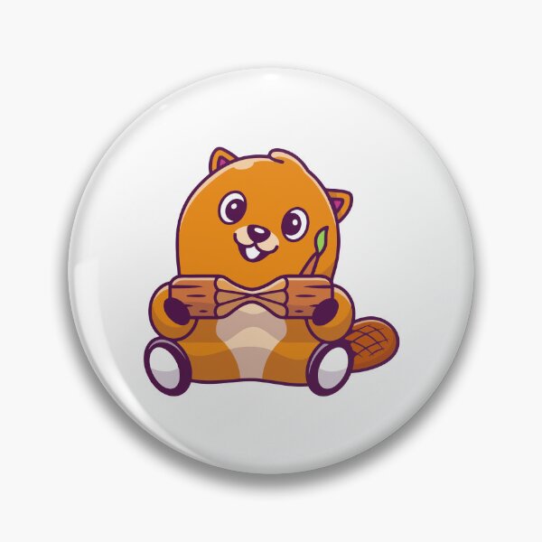 Item preview, Cute Beaver Holding Little Tree Log designed and sold by Stephan B 	 Faber.