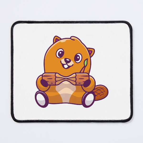 Item preview, Cute Beaver Holding Little Tree Log designed and sold by Stephan B 	 Faber.