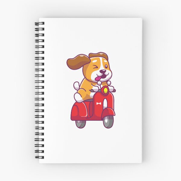 Item preview, Cute Dog Riding Red Scooter Motorbike designed and sold by Stephan B 	 Faber.