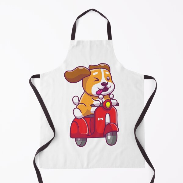 Item preview, Cute Dog Riding Red Scooter Motorbike designed and sold by Stephan B Faber.
