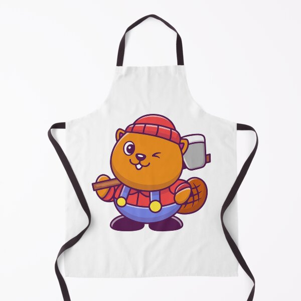Item preview, Cute Beaver Lumberjack With Hammer designed and sold by Stephan B Faber.