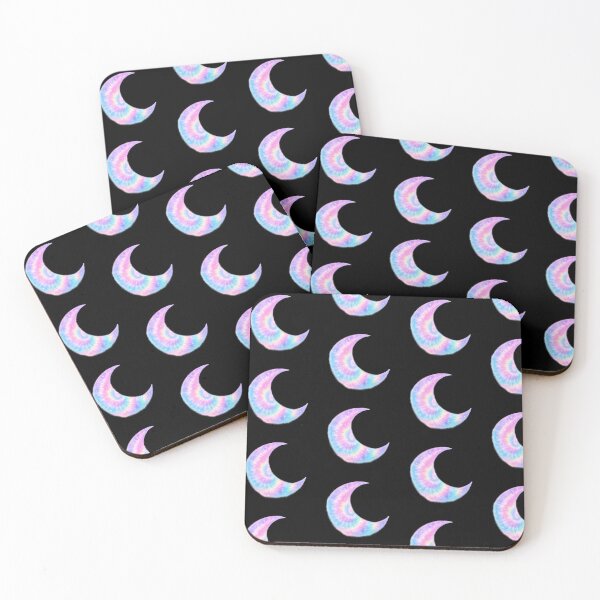 Item preview, Tie Dye Rainbow Crescent Moon designed and sold by jgvisualarts.