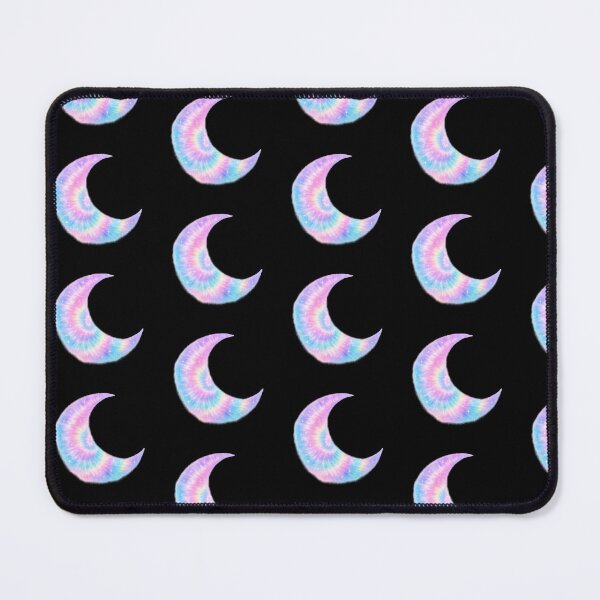 Item preview, Tie Dye Rainbow Crescent Moon designed and sold by jgvisualarts.