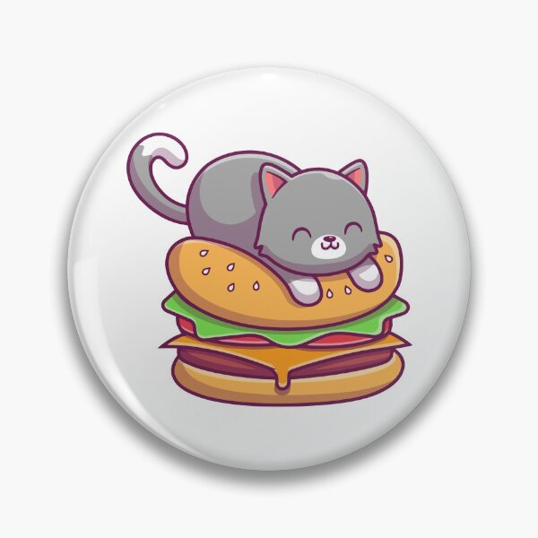 Item preview, Cute Sleeping Cat Burger Fast Food designed and sold by Stephan B 	 Faber.