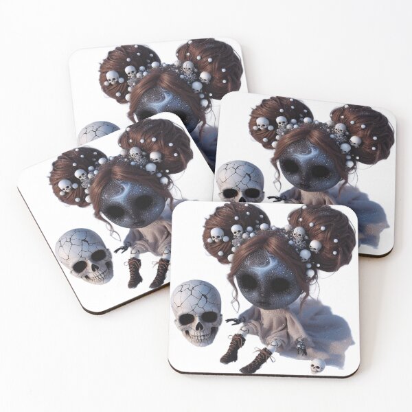 Item preview, Galaxy skull  and Space Buns designed and sold by LujziWorld.