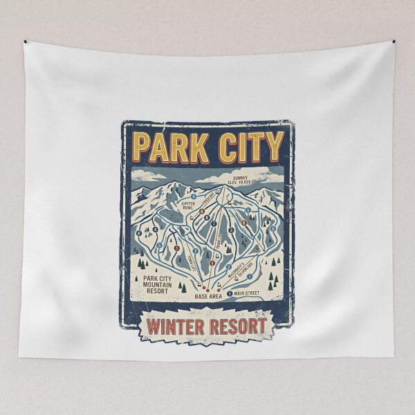 Item preview, Park City Winter Resort Skiing Snowboarding Mountain Enthusiast designed and sold by Simsimah26Parks.