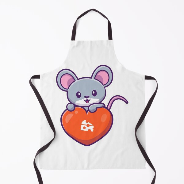 Item preview, Cute Mouse Holding Cheese Heart Sticker designed and sold by Stephan B Faber.