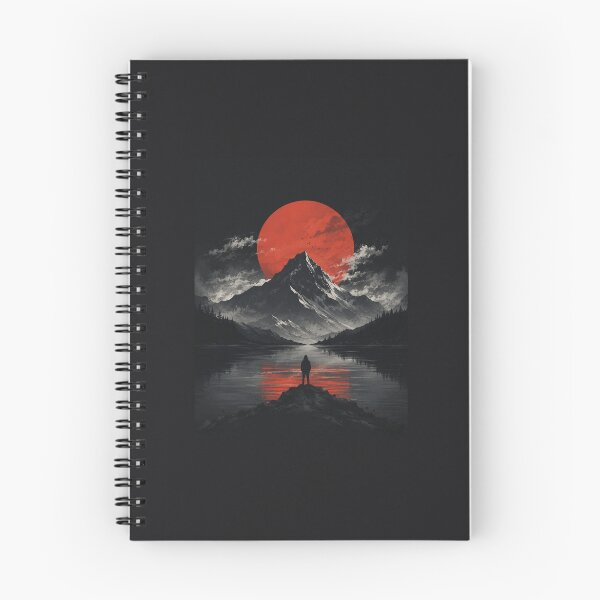 Item preview, Dark Eclipse Mountain | Aesthetic Surreal Landscape Design | Moody Adventure designed and sold by AdoptKM.