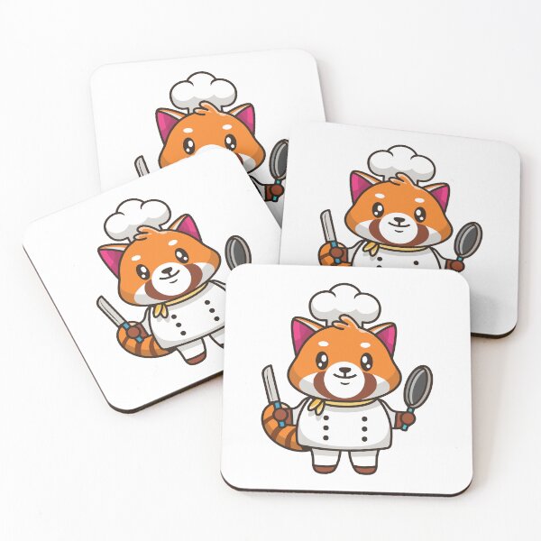 Item preview, Cute Red Panda Chef Cooking Cartoon designed and sold by Stephan B 	 Faber.