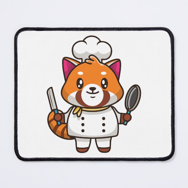 Item preview, Cute Red Panda Chef Cooking Cartoon designed and sold by Stephan B 	 Faber.