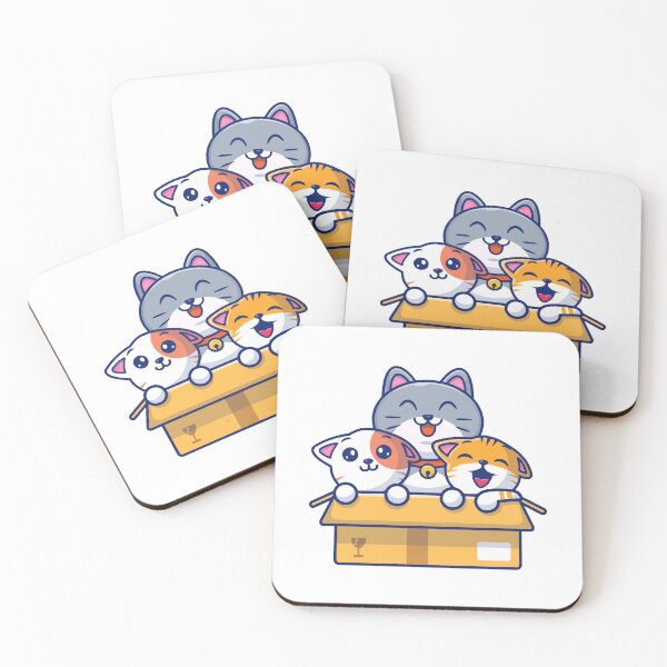 Item preview, Cute Cats in a Box Happy Kittens designed and sold by Stephan B 	 Faber.