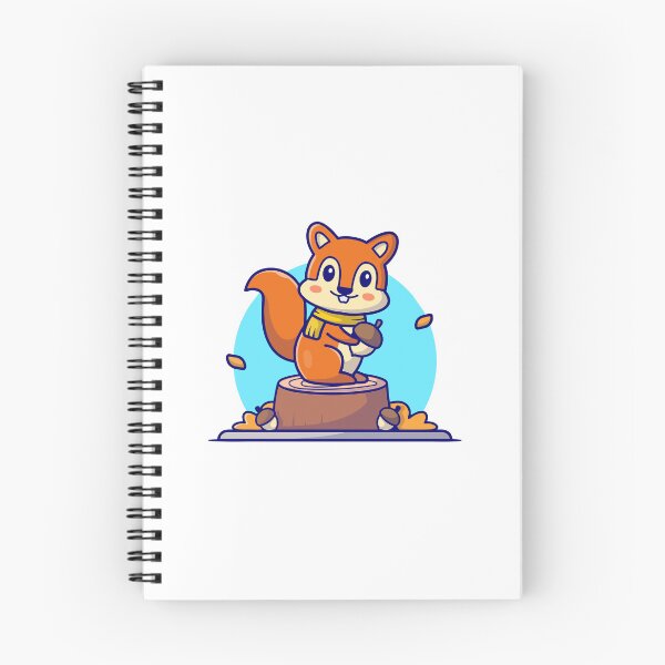 Item preview, Cute Autumn Squirrel with Acorn Sticker designed and sold by Stephan B 	 Faber.