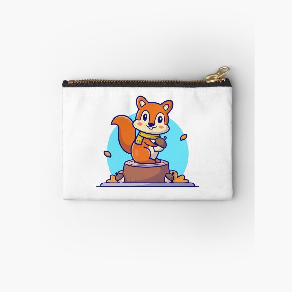Item preview, Cute Autumn Squirrel with Acorn Sticker designed and sold by Stephan B 	 Faber.