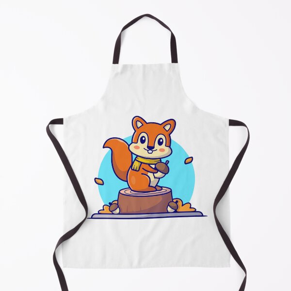 Item preview, Cute Autumn Squirrel with Acorn Sticker designed and sold by Stephan B Faber.