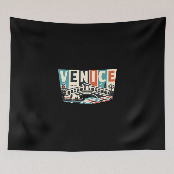 Item preview, Venice Retro Vintage Travel Shirt designed and sold by SJarts Creative Studio.