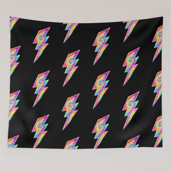 Item preview, Rainbow Tie Dye Lightning Bolt designed and sold by jgvisualarts.