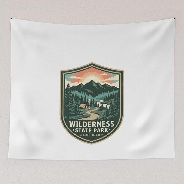 Item preview, Wilderness State Park Michigan Camping Hiking Nature Lover designed and sold by Simsimah26Parks.
