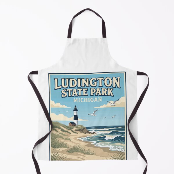 Item preview, Ludington State Park Michigan Vacation Travel Lighthouse Beach designed and sold by Simsimah26Parks.
