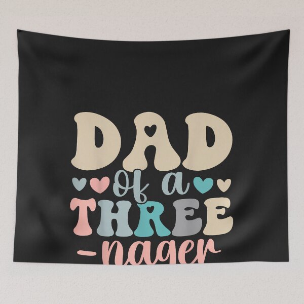 Item preview, Dad of A Threenager 3rd Birthday Matching Family Boho designed and sold by CriseldaBruning.